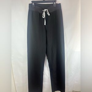 FIGS BLACK LIVINGSTON SCRUB PANTS